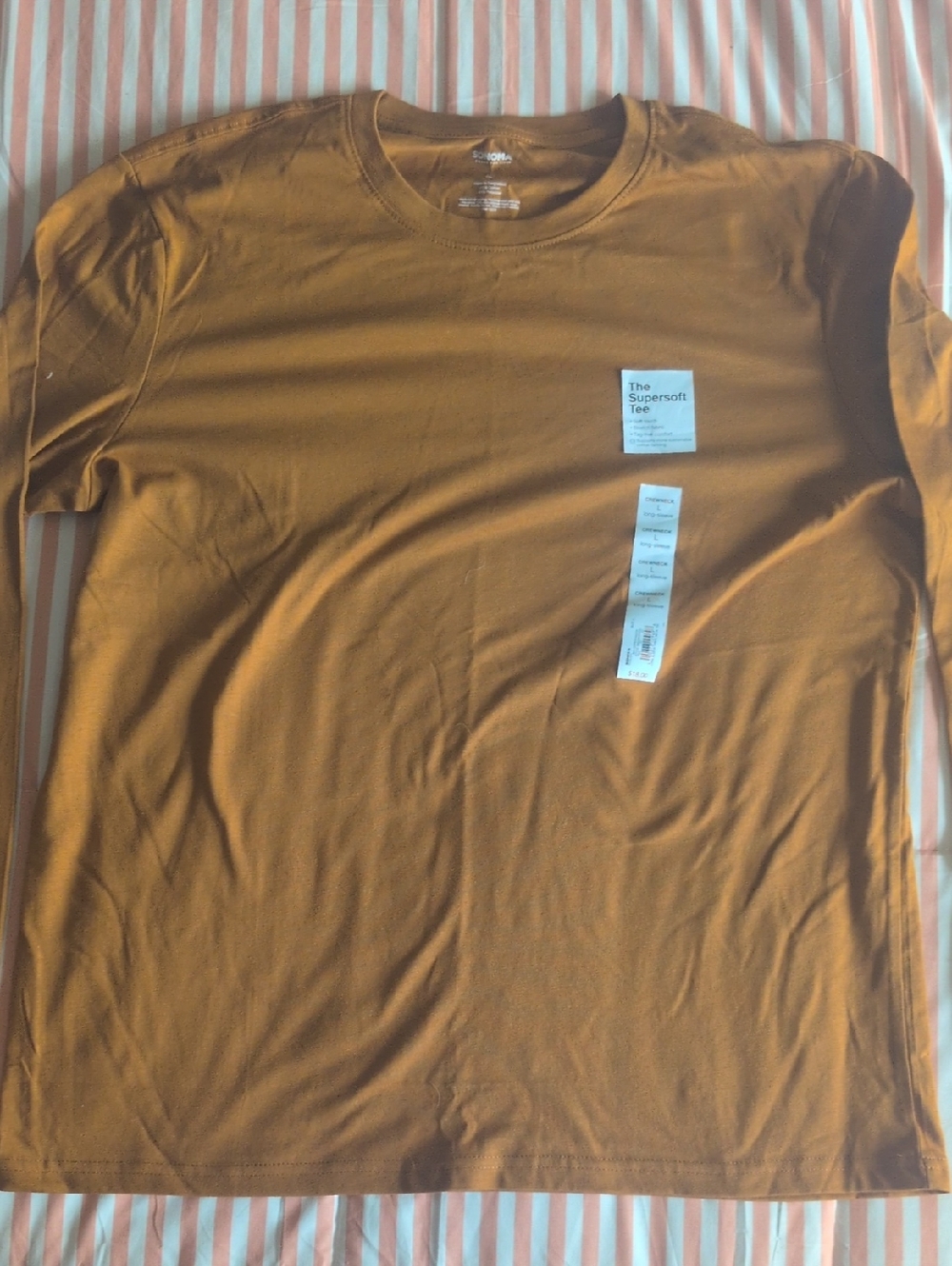 Sonoma Long Sleeve Tee in Mustard Brown